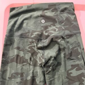 lululemon athletica Green Camo High-Rise Leggings